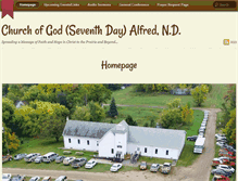 Tablet Screenshot of churchofgodalfred.com